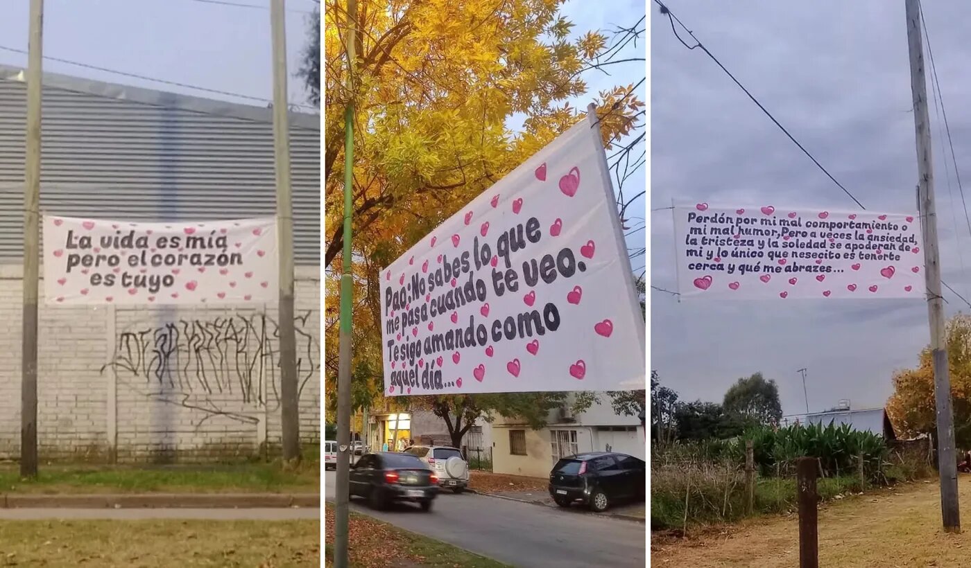 Aparecieron insólitos pasacalles amorosos en Altos de San Lorenzo