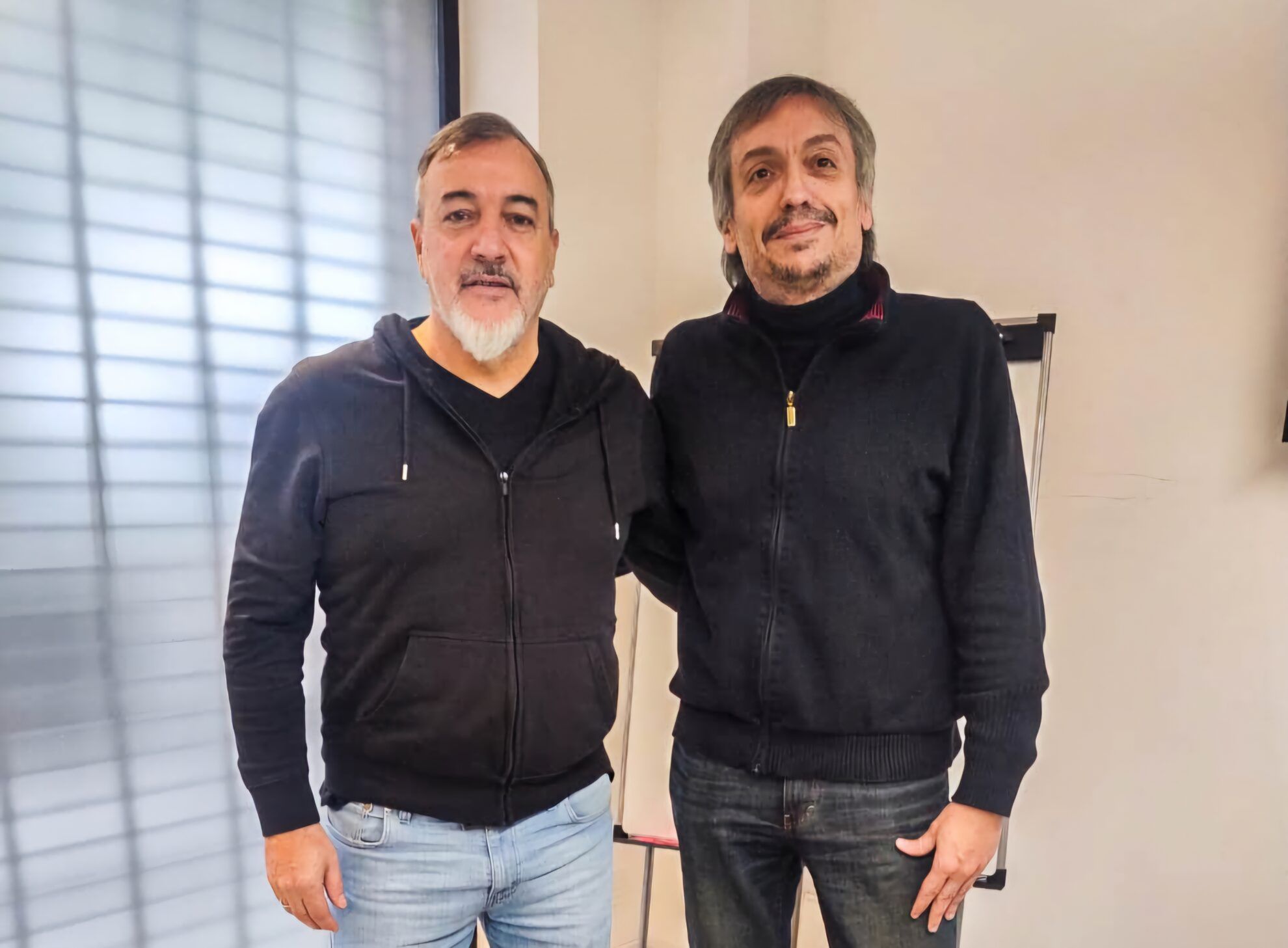 Máximo Kirchner se reunió con el secretario de ATE para debatir sobre la situación política